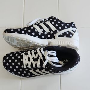 Adidas Women's Black and White Polka Dot Sneakers 8.5- 9
